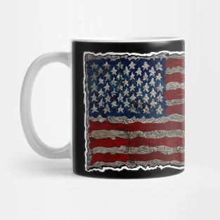 USA Flag Zombie Art Mug